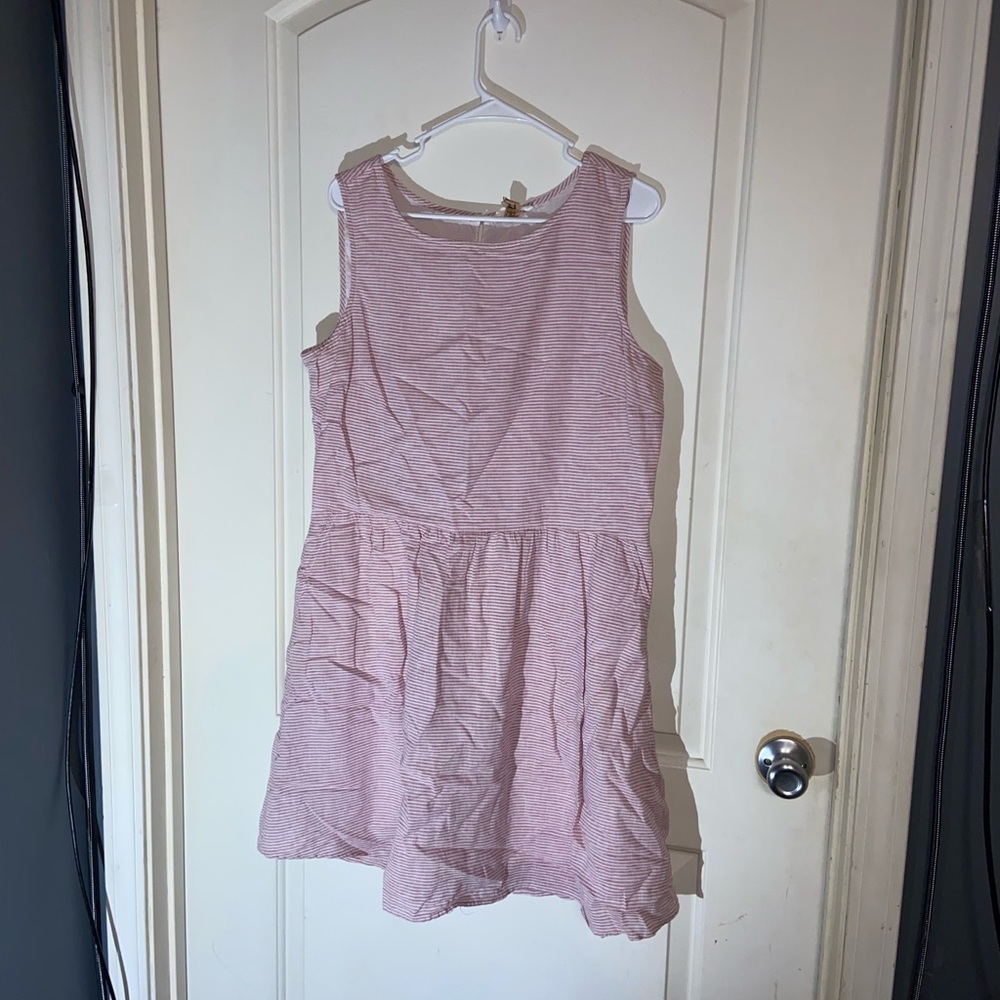 Beach Lunch Lounge / Red & White striped dress / XL